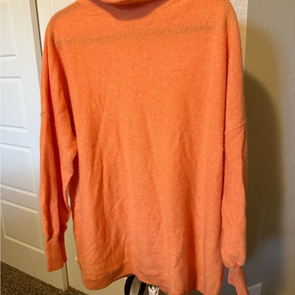 Free People Vibrant Orange Ottoman Cashmere Sweater - Picture 2 of 5